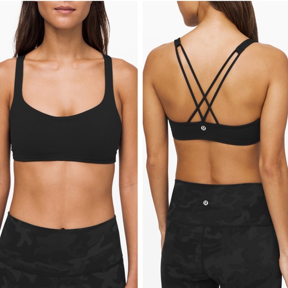 lululemon athletica Other - Lululemon Black Free to Be Sports Strappy Yoga Bra